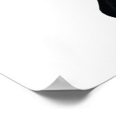 Poster Gros Papillon bleu et noir (Coin)