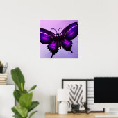 Poster Gros Papillon pourpre (Bureau à domicile)