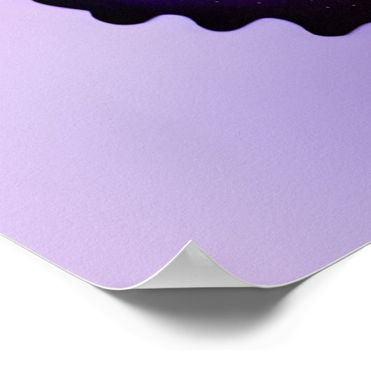 Poster Gros Papillon pourpre (Coin)