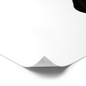 Poster Gros Papillon rouge et noir (Coin)