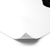 Poster Gros papillon violet et noir (Coin)