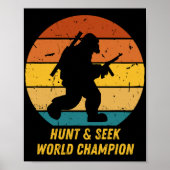 Poster Gros pied Ne voulez pas se cacher et chercher de n (Devant)