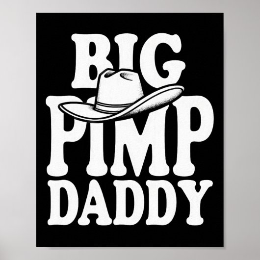 Poster Gros Pimp Daddy Costume d'Halloween (Devant)