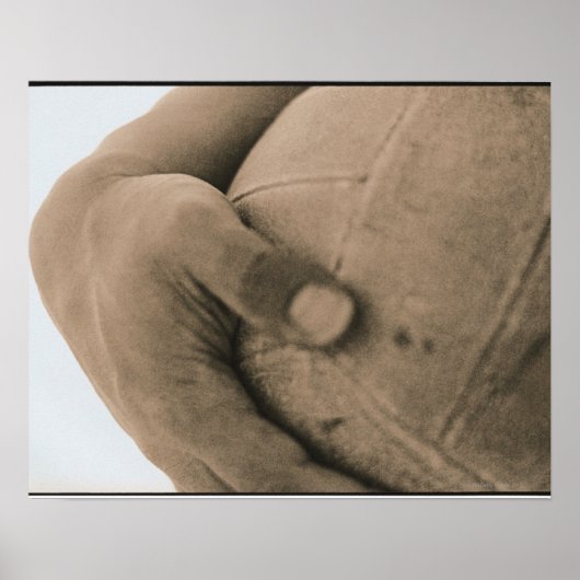 Poster Gros plan avec volley-ball (Devant)