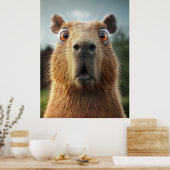 Poster Gros plan Capybara (Cuisine)