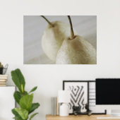 Poster Gros plan de deux poires (Bureau à domicile)