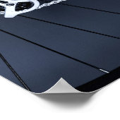 Poster Gros plan de la chaîne, de la pédale et des engren (Coin)