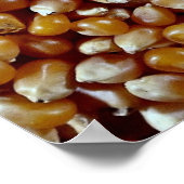Poster Gros plan de la texture des grains de maïs soufflé (Coin)