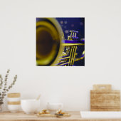 Poster Gros plan de la trompette 3 (Cuisine)