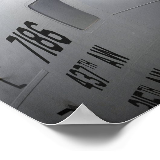 Poster Gros plan de l'avant d'un C-17 Globemaster III (Coin)