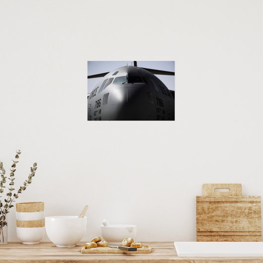 Poster Gros plan de l'avant d'un C-17 Globemaster III (Cuisine)