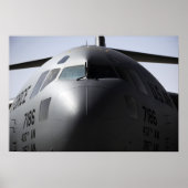 Poster Gros plan de l'avant d'un C-17 Globemaster III (Devant)