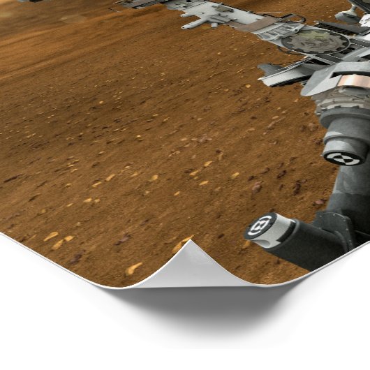 Poster Gros plan de Mars Curiosity (Coin)