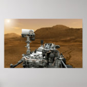 Poster Gros plan de Mars Curiosity (Devant)