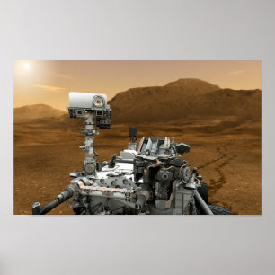 Poster Gros plan de Mars Curiosity