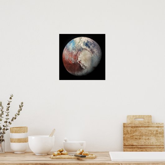 Poster Gros plan De Pluto Rouge Icy (Cuisine)