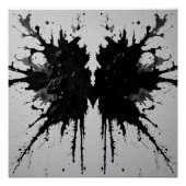 Poster Gros plan de Rorschach Inkblot (Devant)