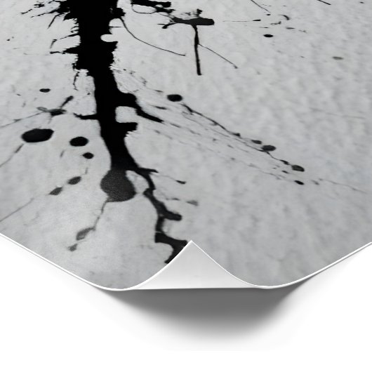 Poster Gros plan de Rorschach Inkblot (Coin)