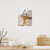 Poster Gros plan de soleil avec cerise sur le dessus (Cuisine)