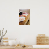 Poster Gros plan de sushis sur une table (Cuisine)