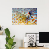 Poster Gros plan d'écailles de poisson (Bureau à domicile)