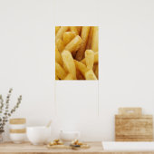 Poster Gros plan des frites françaises (Cuisine)