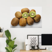 Poster Gros plan des kiwis 2 (Bureau à domicile)