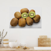 Poster Gros plan des kiwis 2 (Cuisine)