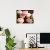 Poster Gros plan des Macarons (Bureau à domicile)