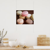 Poster Gros plan des Macarons (Cuisine)