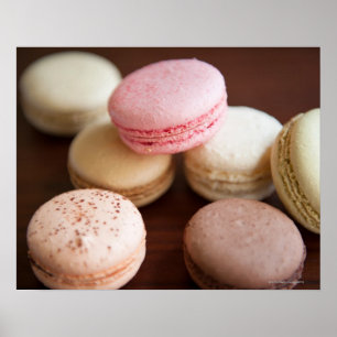 Poster Gros plan des Macarons