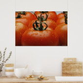 Poster Gros plan des tomates 2 (Cuisine)
