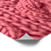 Poster Gros plan du motif de la texture du pull. (Coin)