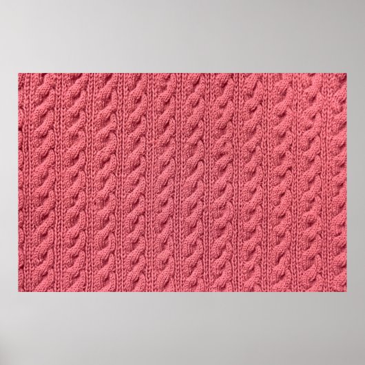 Poster Gros plan du motif de la texture du pull. (Devant)