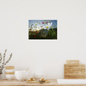 Poster Gros plan du papillon sur la fleur (Cuisine)