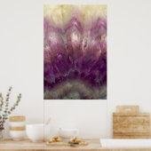 Poster Gros plan d'un Améthyste violet (Cuisine)