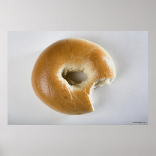 Poster Gros plan d'un bagel