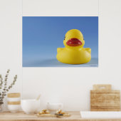 Poster Gros plan d'un canard en caoutchouc (Cuisine)