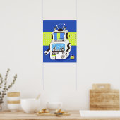 Poster Gros plan d'un robot (Cuisine)