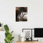 Poster Gros plan d'un verre de chocolat sundae (Bureau à domicile)