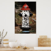 Poster Gros plan d'une borne d'incendie (Cuisine)