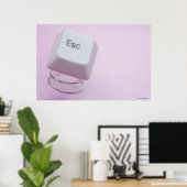Poster Gros plan d'une clé de secours (Bureau à domicile)