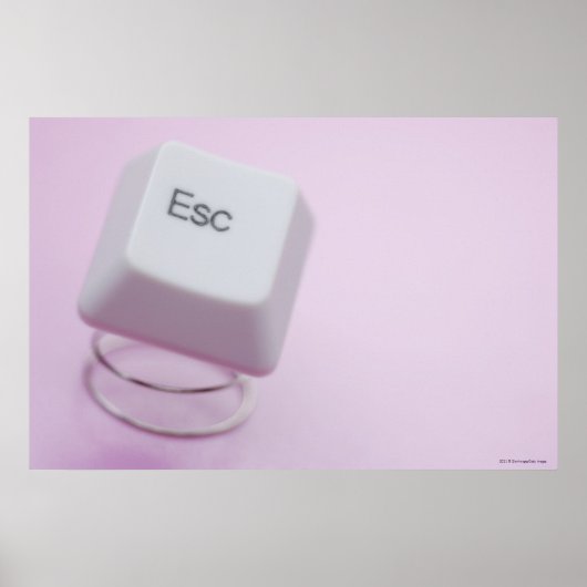 Poster Gros plan d'une clé de secours (Devant)