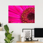 Poster Gros plan d'une marguerite de Gerber (Bureau à domicile)