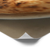 Poster Gros plan d'une pizza entière (Coin)