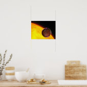 Poster Gros plan d'une planète extrasolaire (Cuisine)