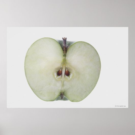 Poster Gros plan d'une pomme d'orfèvre tranchée (Devant)