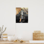 Poster Gros plan d'une rangée de haltères (Cuisine)