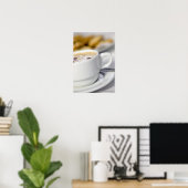 Poster Gros plan d'une tasse de café (Bureau à domicile)