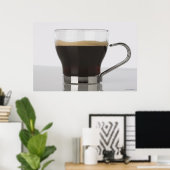 Poster Gros plan d'une tasse de café (Bureau à domicile)